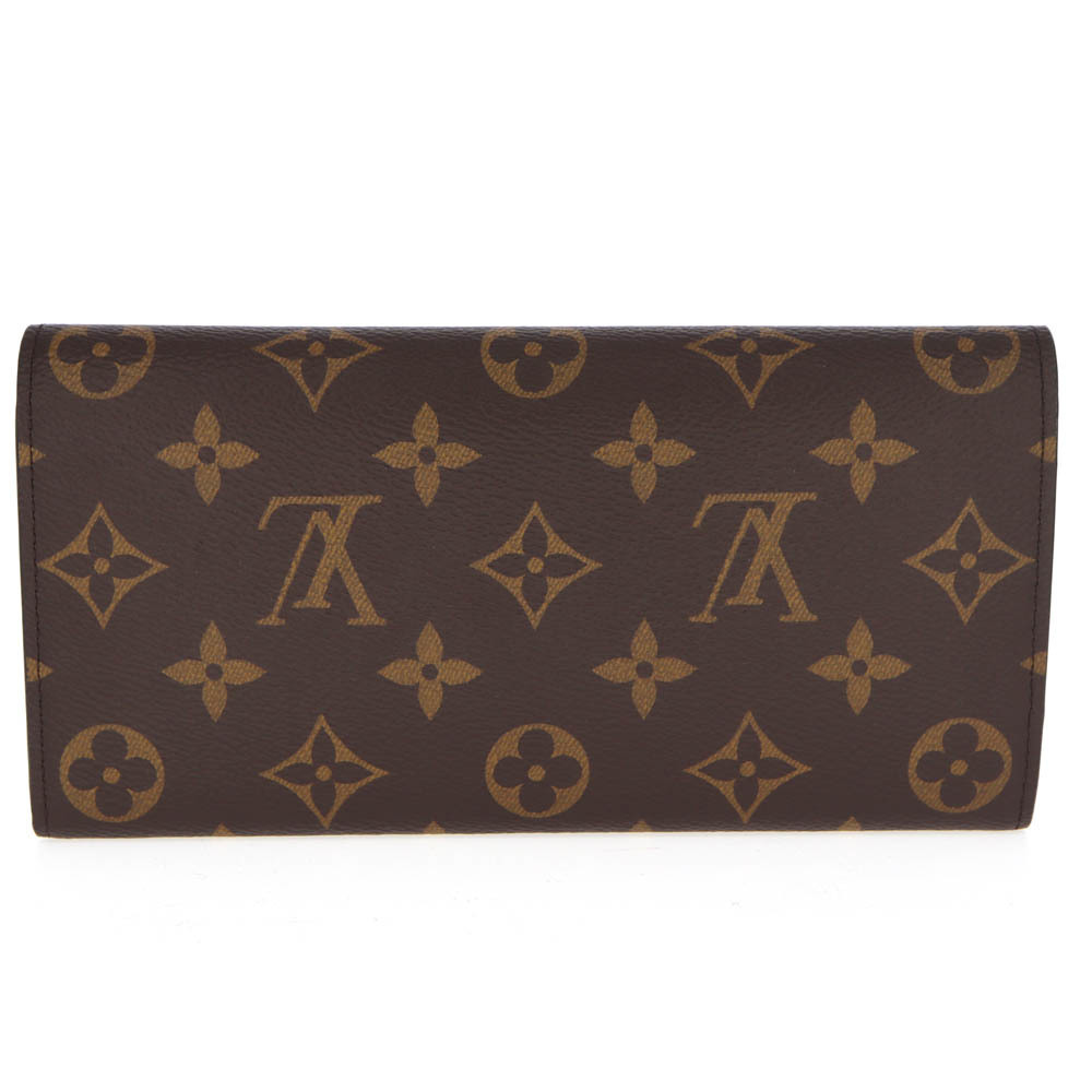 Louis Vuitton Blue Brown Portefeuille Emilie Monogram